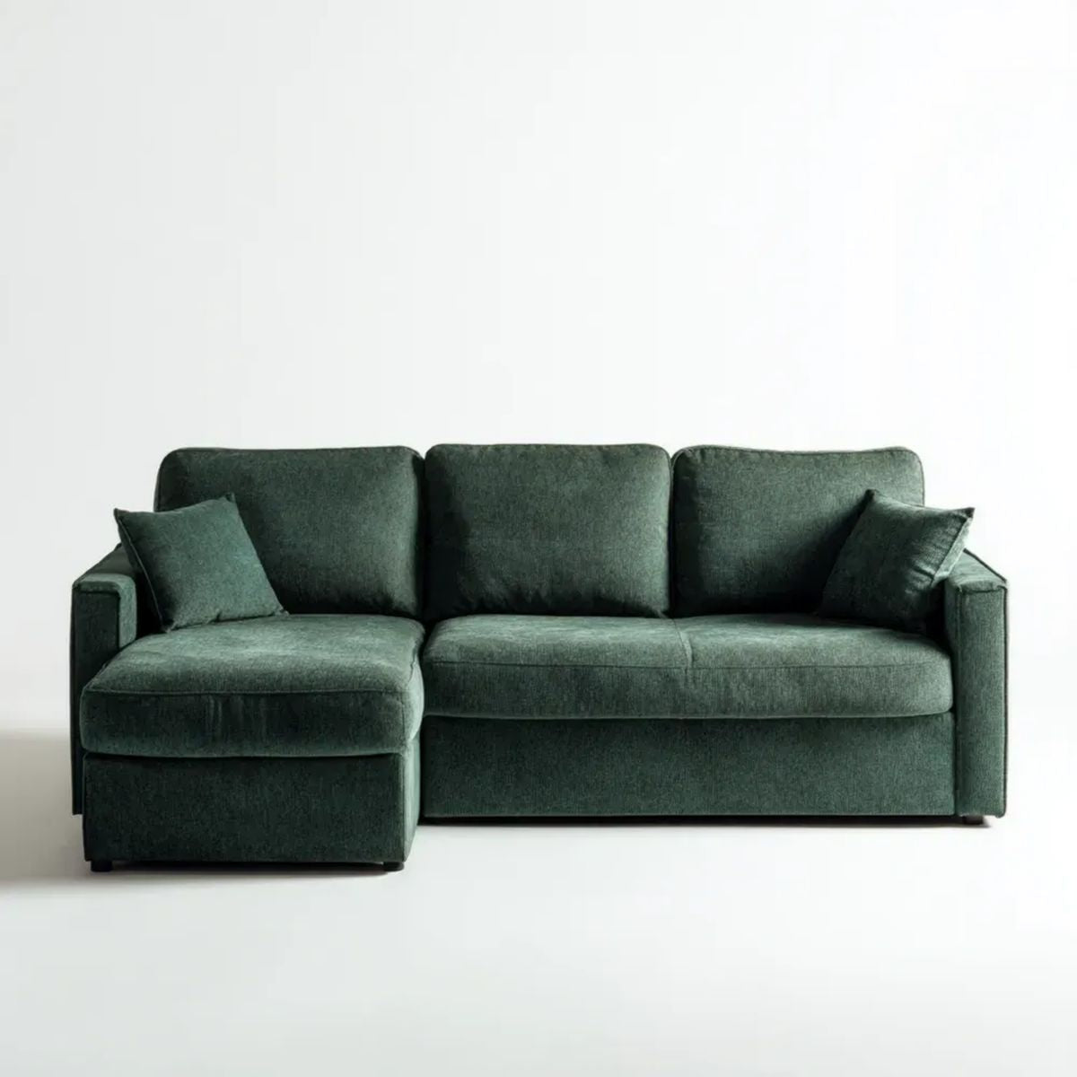 Sofa, 3-osobowa sofa w ciemnozielonym, 240 x 155 x 90 cm