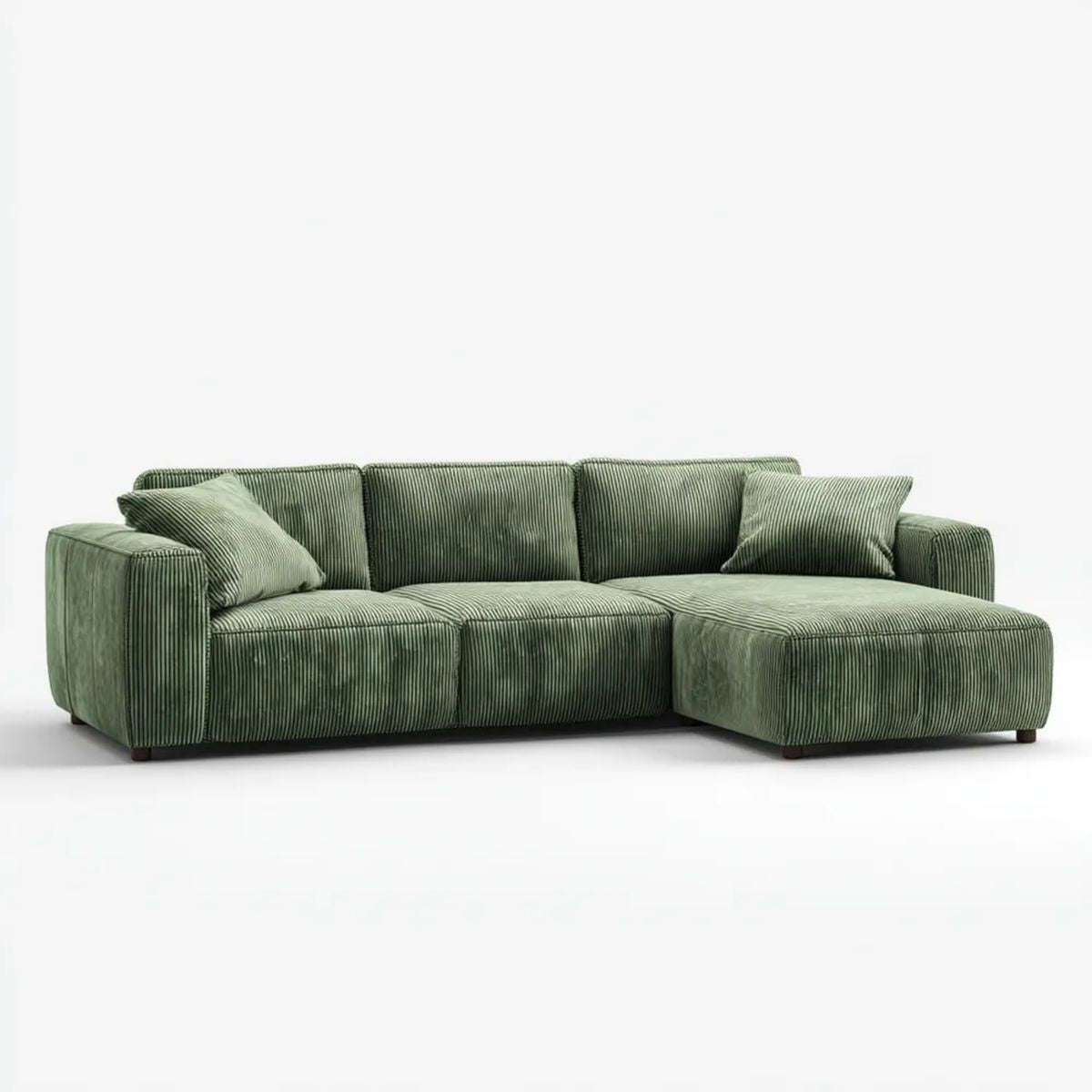 Sofa, 3 Zielony prawo narożnik sofa w, 260 x 160 x 85 cm
