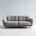 Sofa, 3 wilkoszara wilkowelka sofa, 220 x 95 x 85 cm